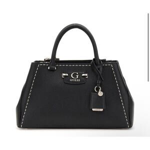 Guess Nastra Society Black Satchel Bag